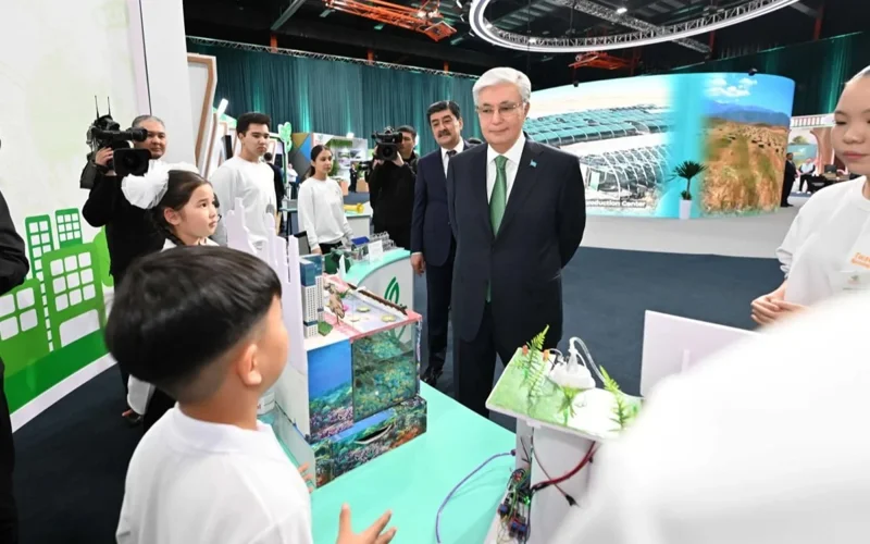 Касым-Жомарт Токаев посетил выставку Taza Qazaqstan Eco Festival expo, ознакомился со стартапами
