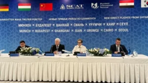 Казахстанский аэропорт Шымкент открывает новые прямые рейсы в Европу и Азию