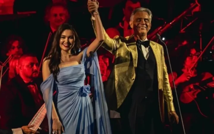 Казахстанская оперная певица выступила в дуэте с Андреа Бочелли в Помпеях