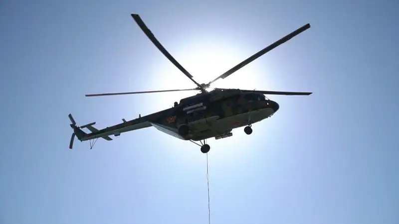 Авиация МЧС Казахстана борется с пожарами в резервате «Акжайык» Атырауской области